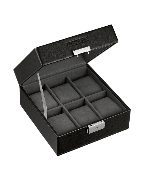 Citizen Black 6 Piece Watch Box Dial 800351 CITIZEN